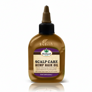 Difeel scalp care hemp hair oil 2.5oz 99 percent natural hemp hair and scalp treatment nourishing lightweight oil