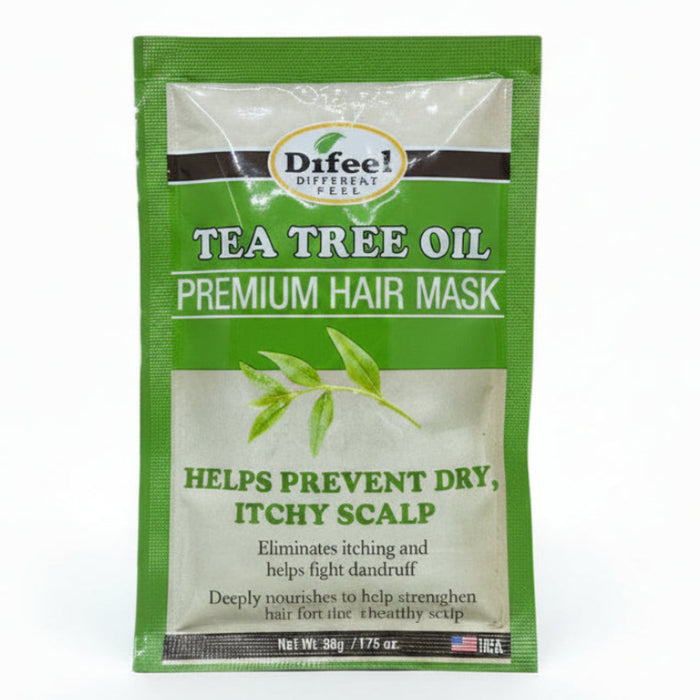 Difeel Tea Tree Hair Mask 1.75oz | Scalp Care & Deep Conditioning Treatment