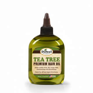 difeel tea tree premium hair oil 210ml dandruff scalp care soothing lightweight hair oil