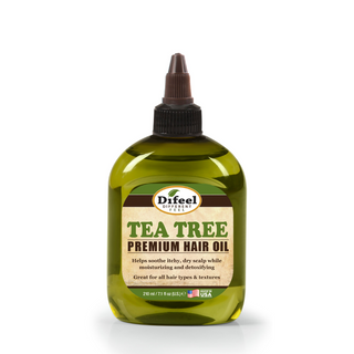 Difeel tea tree premium hair oil 210ml dandruff scalp care treatment cleansing and soothing hair oil