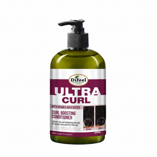 Difeel ultra curl conditioner argan and shea butter curl boosting conditioner 12oz frizz control and curl definition hair care