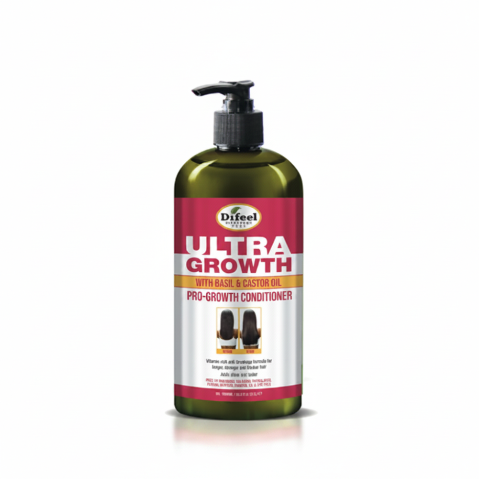 difeel ultra growth basil castor conditioner 33.8oz thicker hair care salon size strengthening conditioner growth