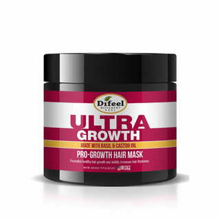 Difeel ultra growth basil and castor pro growth hair mask 12oz hair strengthening repair and growth treatment mask