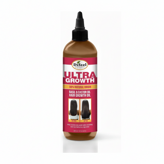 Difeel ultra growth basil and castor premium hair oil 8oz hair growth and high shine nourishing scalp care oil