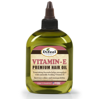 Difeel vitamin e oil premium hair oil 210ml thinning hair support scalp nourishment and strengthening care