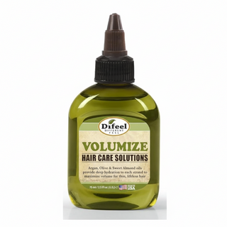 Difeel volumize hair oil 2.5oz blend of argan olive and sweet almond oils volume boosting shine hair treatment oil