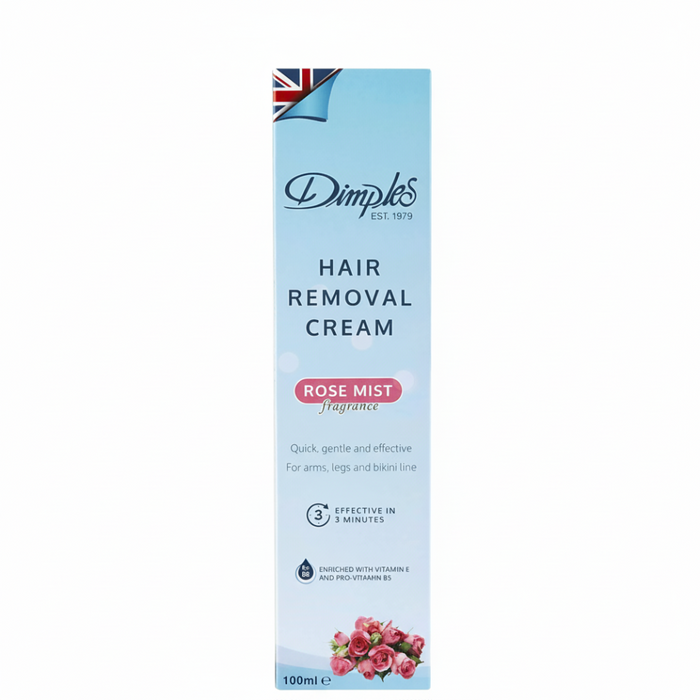 Dimples Rose Mist Hair Removal Cream 100ml | Smooth Soft Skin Care