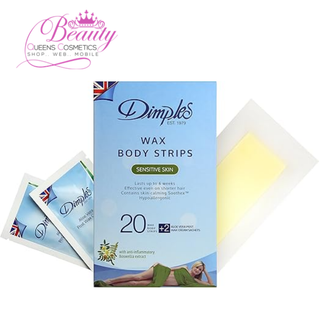 Bandes de cire pour le corps à fossettes-20 applications