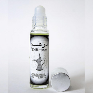 Dirham Silver Perfume Oil 10ml by Ard Al Zaafaran fresh floral woody long-lasting fragrance

