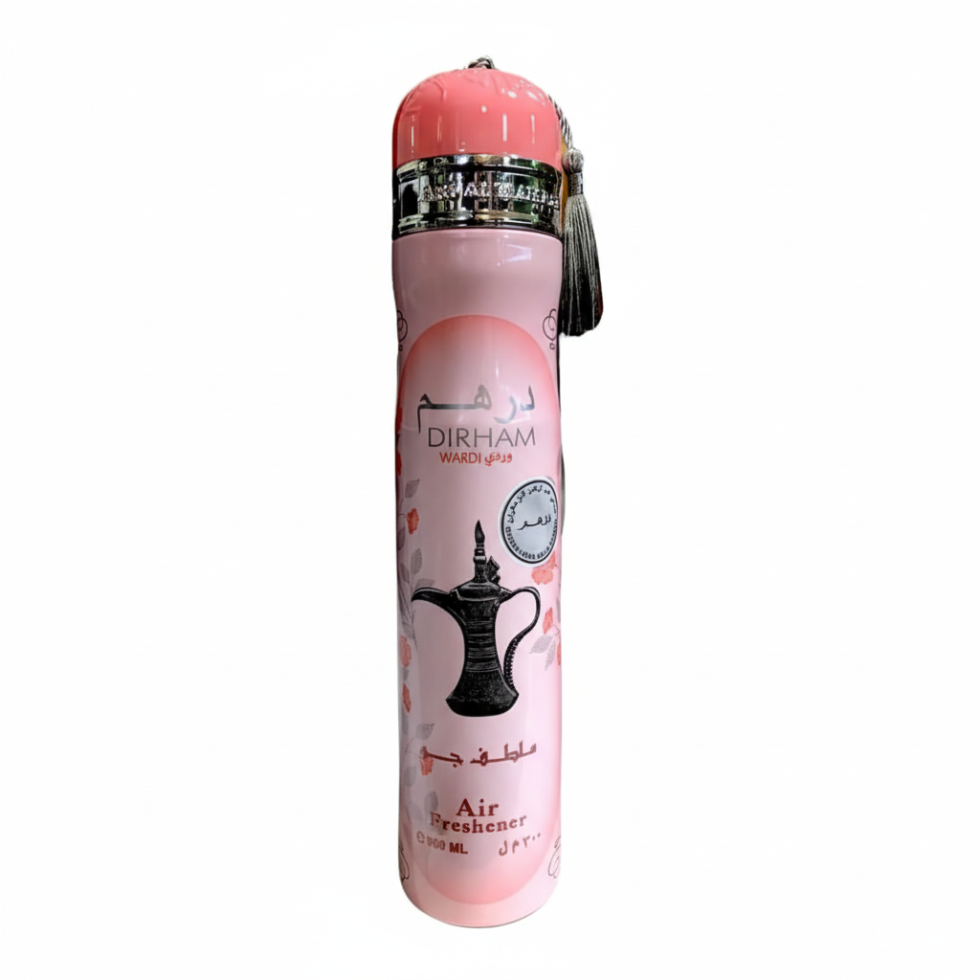 Dirham Wardi Oud Air Freshener 300ml by Ard Al Zaafaran luxurious floral fruity home fragrance
