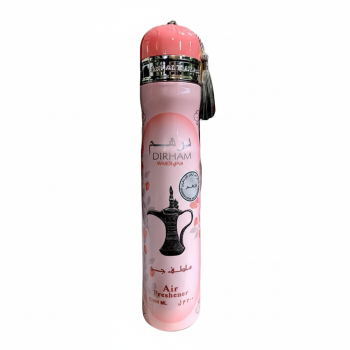 Dirham Wardi Oud Air Freshener 300ml by Ard Al Zaafaran luxurious floral fruity home fragrance

