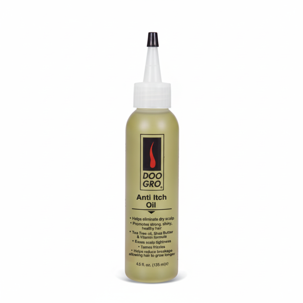 Doo Gro anti itch hair oil with tea tree for scalp relief and healthy hair growth