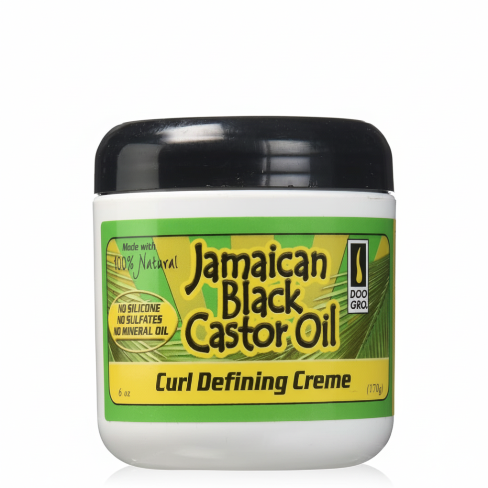 Doo Gro curl defining creme with Jamaican black castor oil for frizz control and soft curls