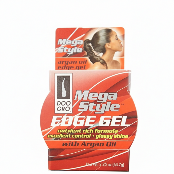 Doo Gro Edge Gel Argan Oil 2.25oz | Strong Hold Shine & Edge Control Gel