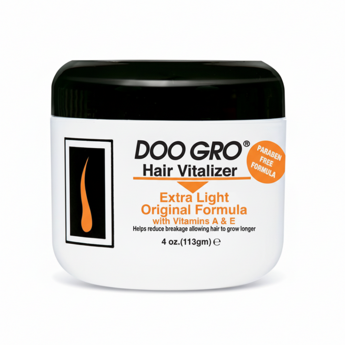 Doo Gro extra light hair oil with vitamins A and E for shine strength and scalp care