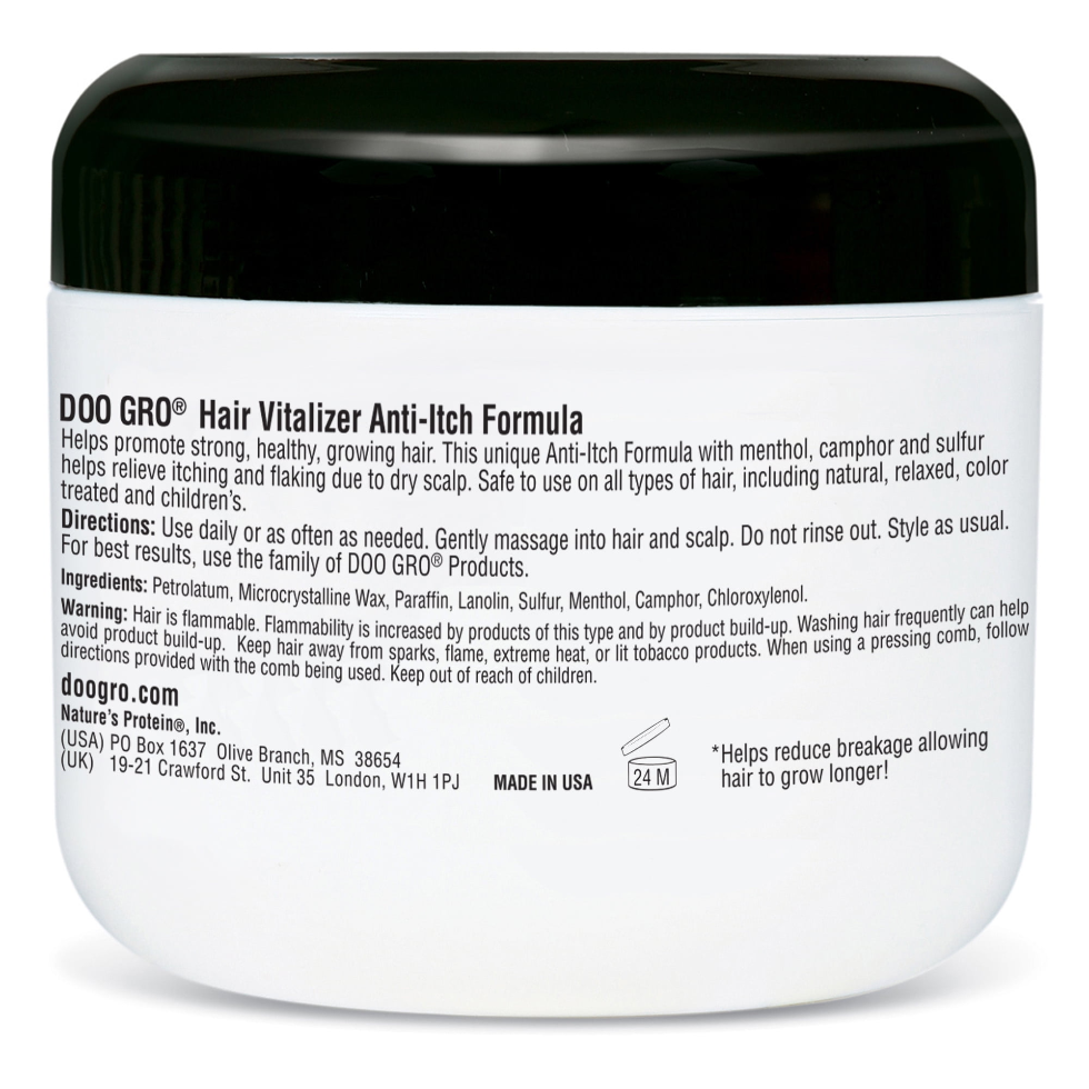 Doo Gro anti itch hair vitalizer for dry scalp relief soothing and healthy hair growth