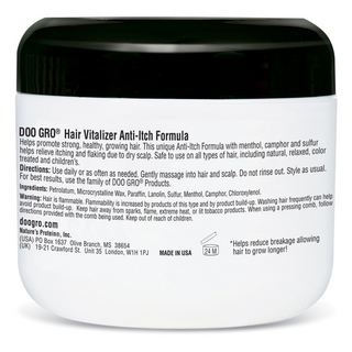 Doo Gro anti itch hair vitalizer for dry scalp relief soothing and healthy hair growth
