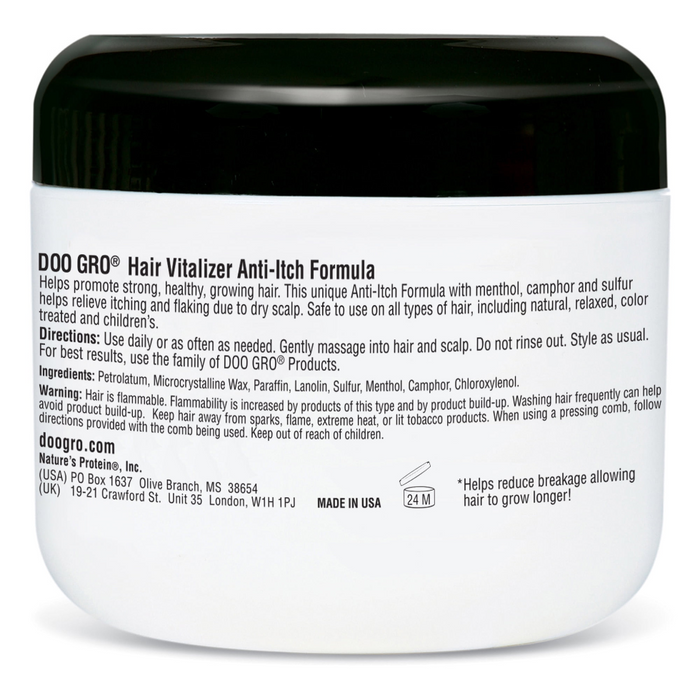 Doo Gro anti itch hair vitalizer for dry scalp relief soothing and healthy hair growth