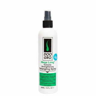 Doo Gro Mega Long detangling spray for anti breakage smooth knots and easy styling