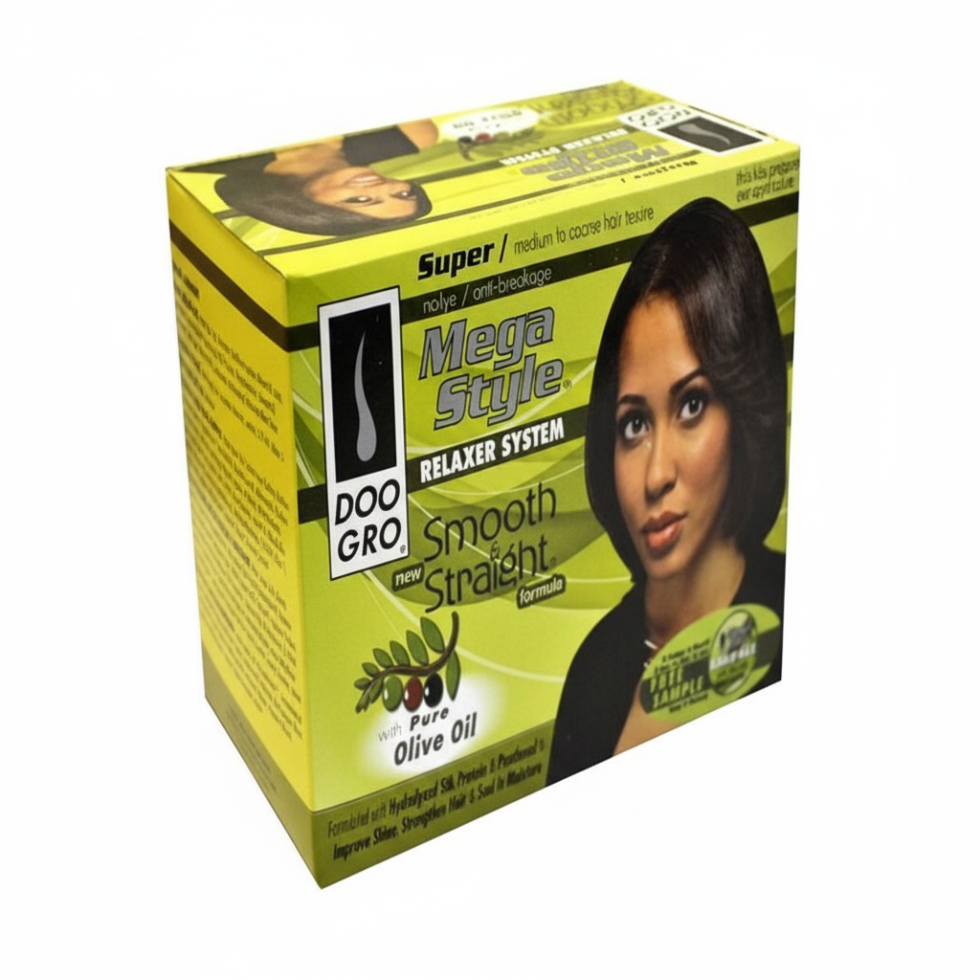 Doo Gro mega style smooth straight relaxer system kit for frizz control and smooth hair