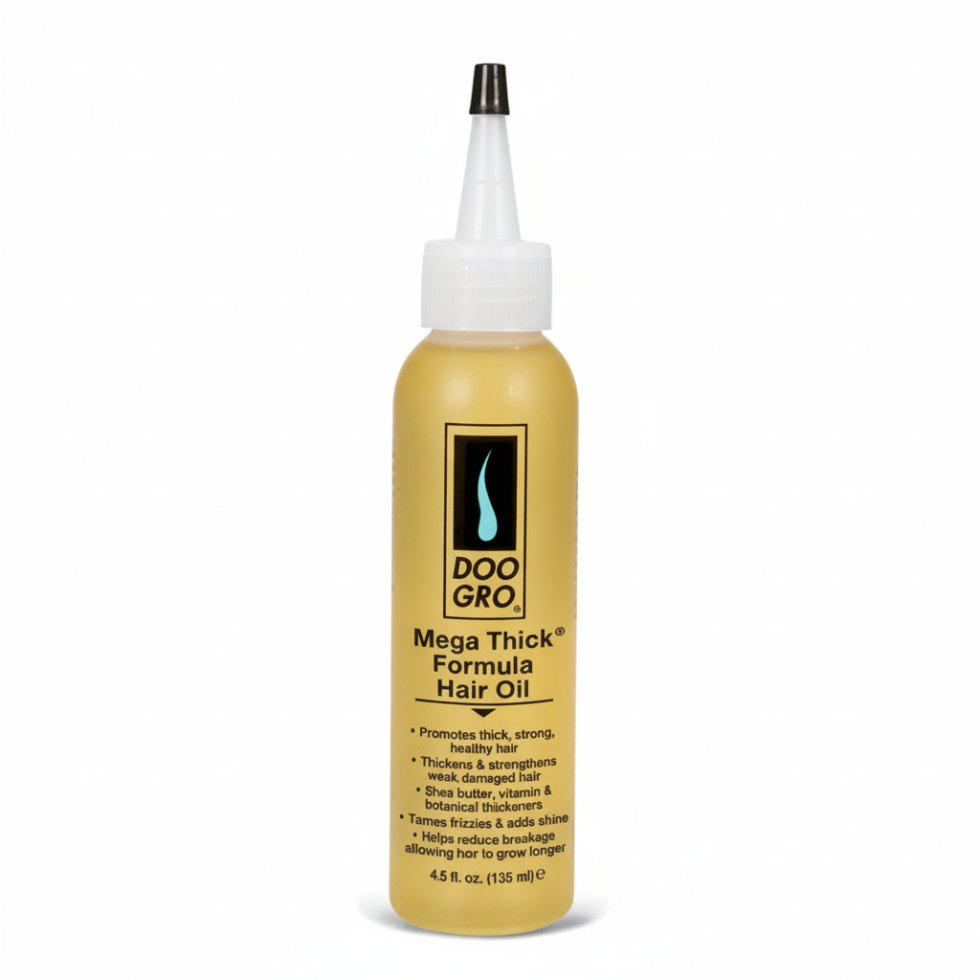 Doo Gro mega thick hair oil for strengthening and thickening weak hair growth support