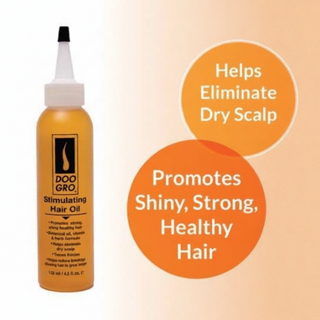 Doo Gro stimulating hair oil for dry scalp relief and healthy hair growth support