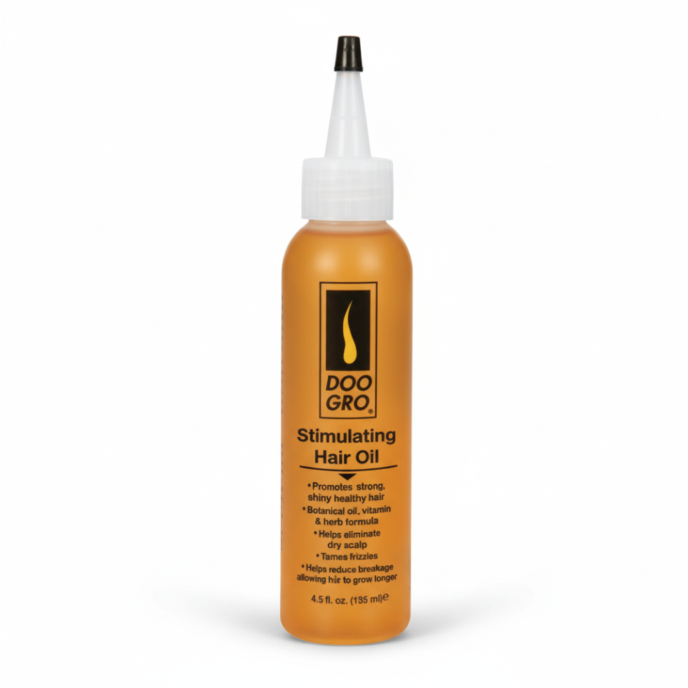 Doo Gro stimulating hair oil for dry scalp relief and healthy hair growth support
