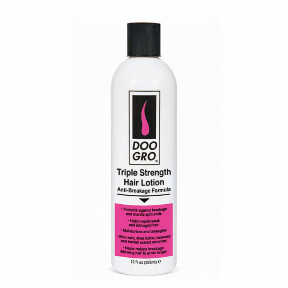 Doo Gro triple strength hair lotion for anti breakage moisture and strong healthy hair