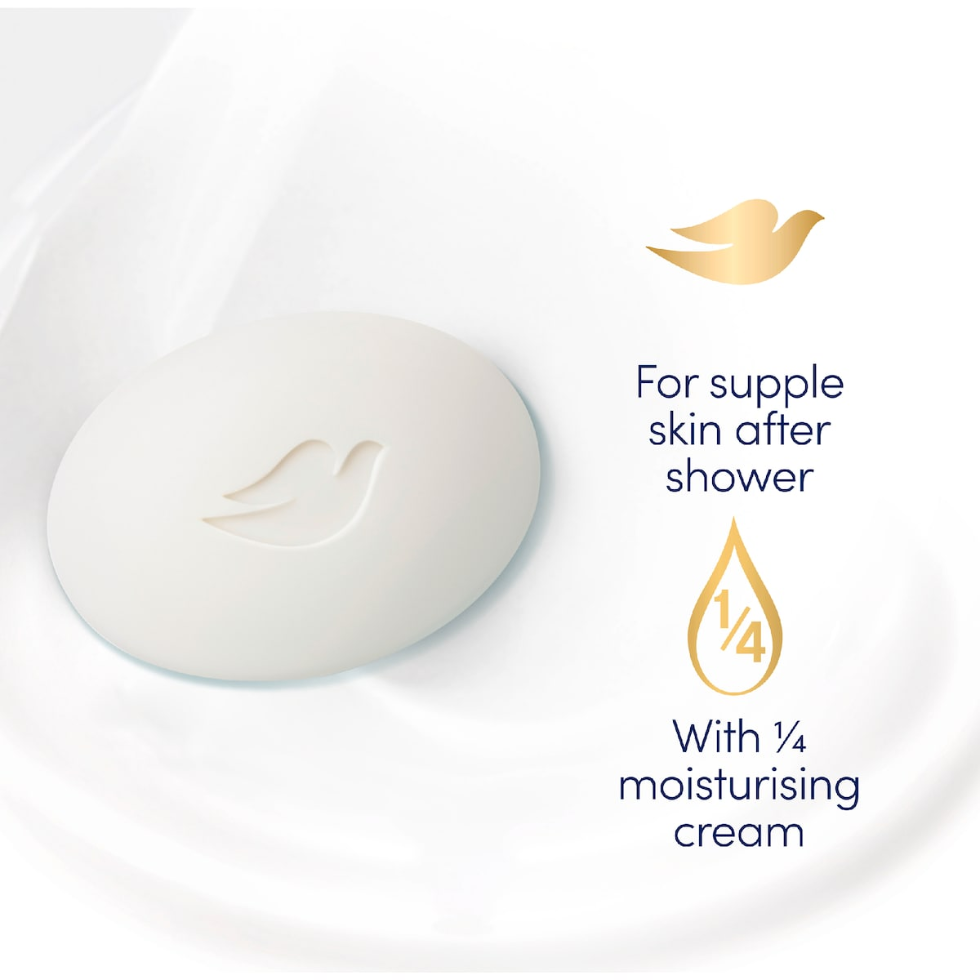 dove beauty cream bar 4x90g moisturizing cleansing nourishing soap gentle face and body care bar soft smooth hydrated skin cleanser