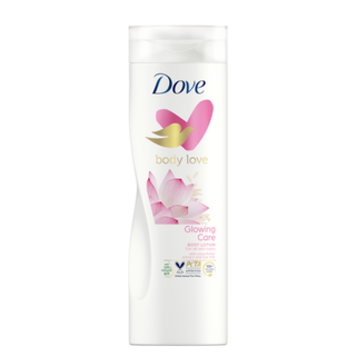 dove body love glowing care body lotion 250ml rice milk lotus radiant skin moisturizing lotion for soft smooth glowing skin