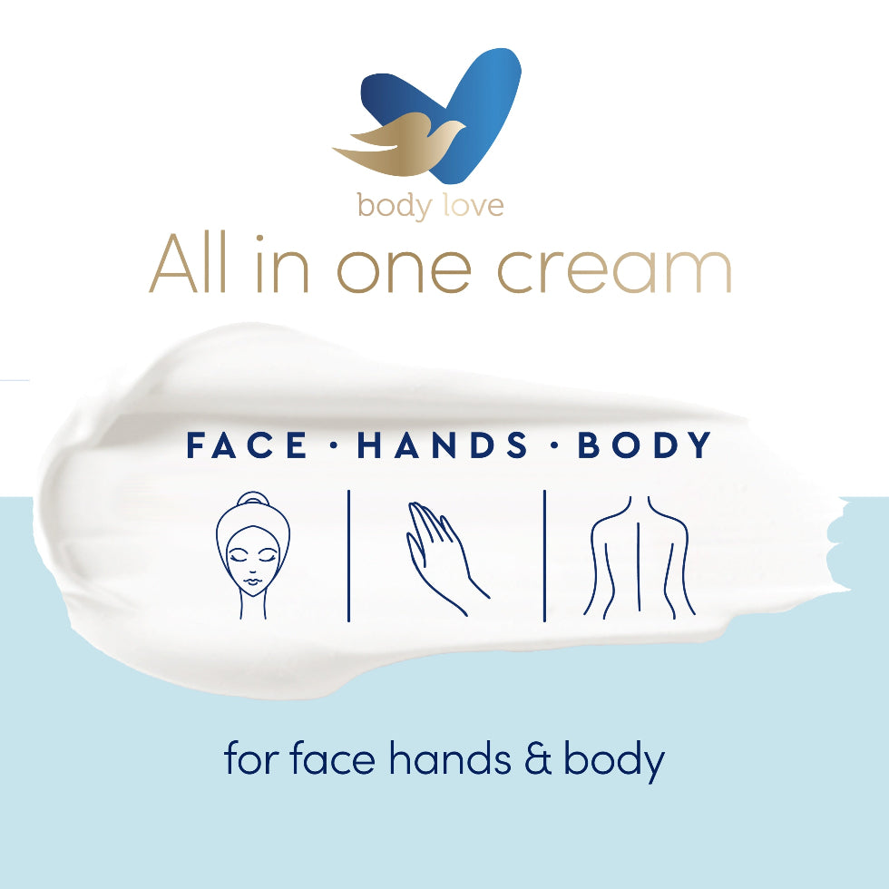 dove body love rich nourishment cream 75ml face and body deep hydrating moisturizing cream soft smooth healthy skin care lightweight daily use cream