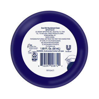 dove body love rich nourishment cream 75ml face and body deep hydrating moisturizing cream soft smooth healthy skin care lightweight daily use cream