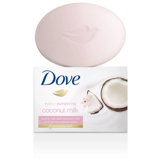 dove purely pampering coconut milk beauty cream bar 4x90g moisturizing cleansing nourishing soap soft smooth hydrating skin care bar