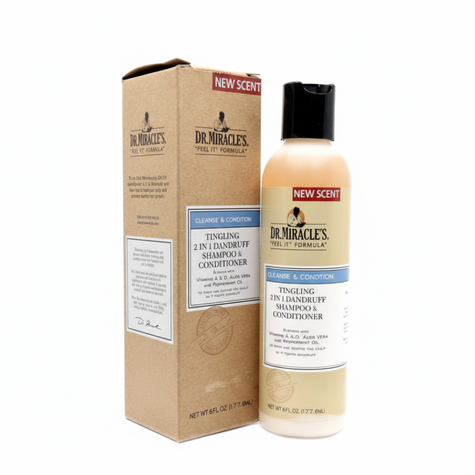 dr miracles 2 in 1 dandruff shampoo conditioner for anti dandruff scalp care and clean soft hair