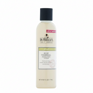 dr miracles acai thermal protection styler heat protect hair cream for smooth frizz free shiny hair