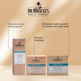dr miracles daily moisturizing gro oil for hair growth and scalp treatment for healthy shiny hair