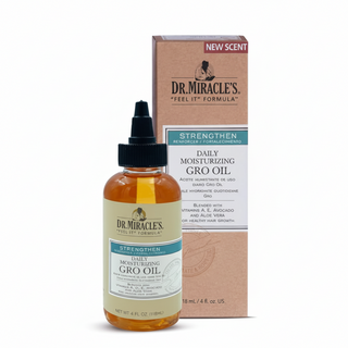 dr miracles daily moisturizing gro oil for hair growth and scalp treatment for healthy shiny hair