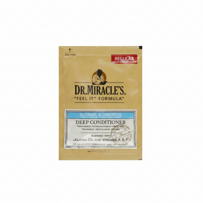 DR.MIRACLES' FEEL IT FORMULA NETTOYAGE ET CONDITIONNEMENT HUILE DE JOJOBA ET VITAMINES A&amp;E 1,75 OZ