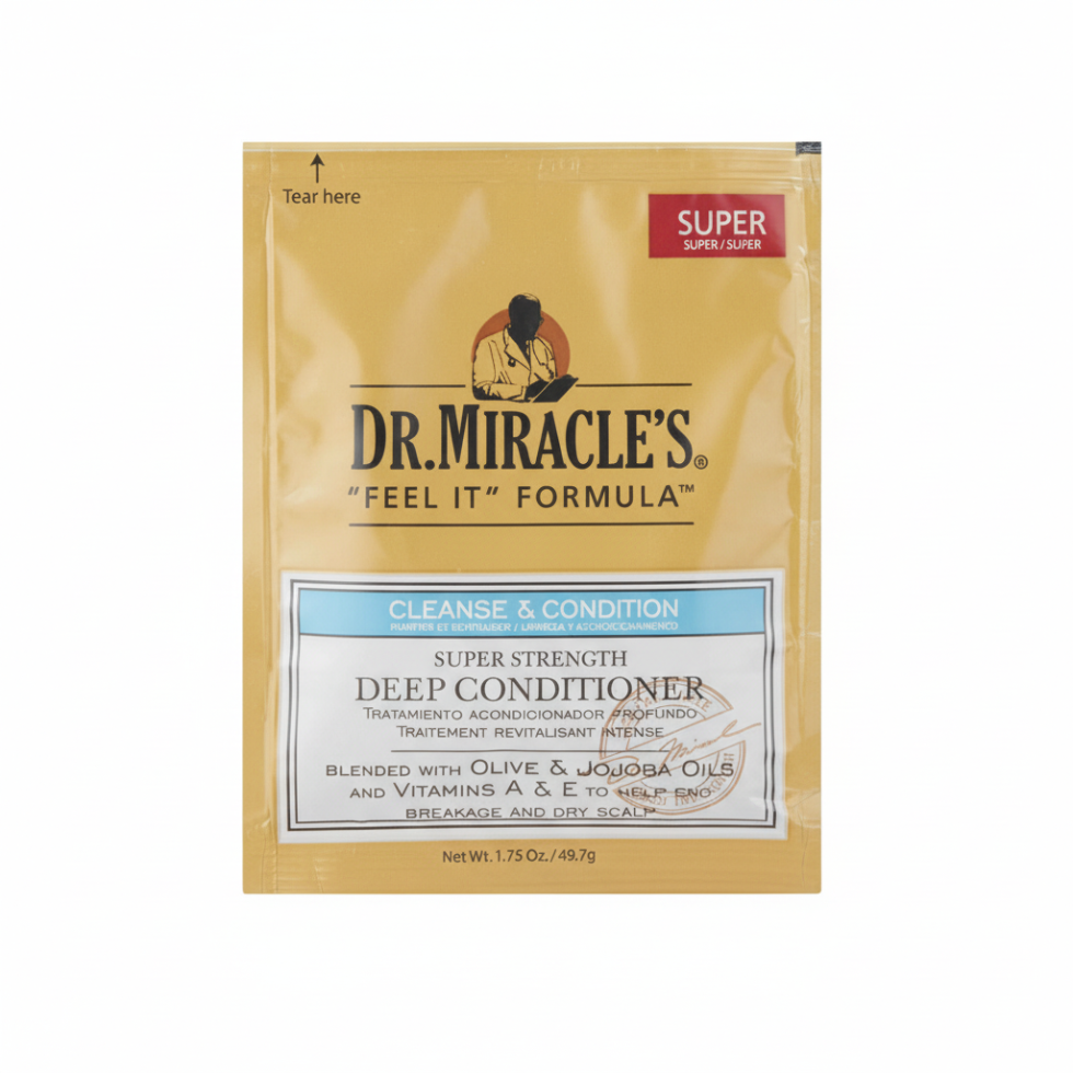 dr miracle’s feel it formula super strength deep conditioner 1.75oz hair repair damaged hair treatment conditioner