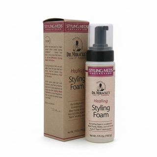 dr miracle’s healing styling foam 7oz nourish protect style hair lightweight frizz control styling mousse
