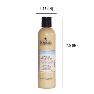dr miracles leave in conditioner for detangling hydrating and strengthening soft manageable hair
