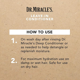dr miracles leave in conditioner for detangling hydrating and strengthening soft manageable hair
