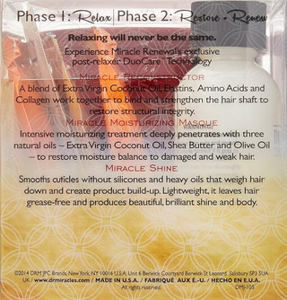 dr miracles coconut oil renewal treatment for deep hair repair and moisture for soft shiny hair