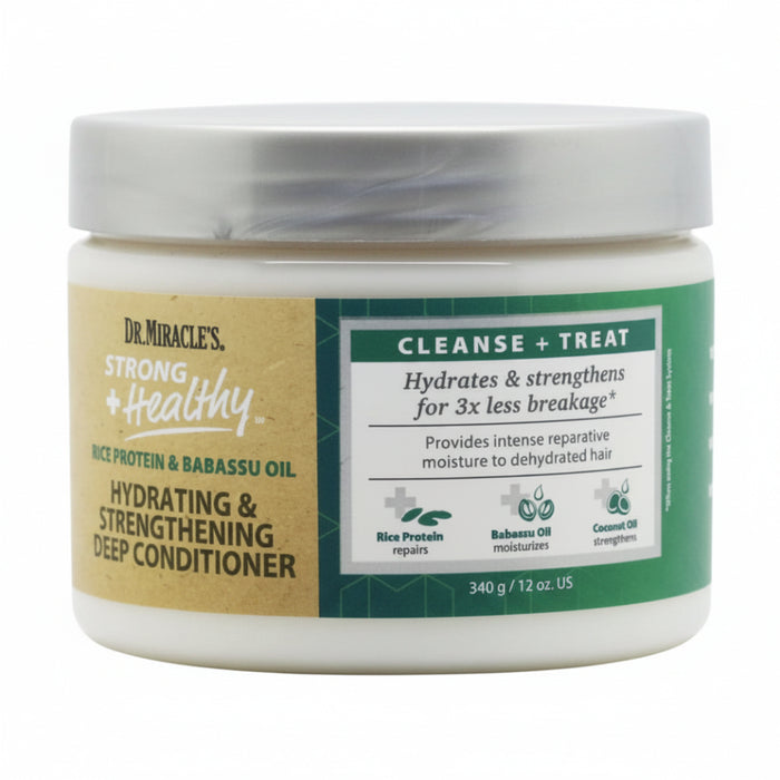 Dr. Miracle’s Rice Protein & Babassu Deep Conditioner 340g | Hydrate & Strengthen