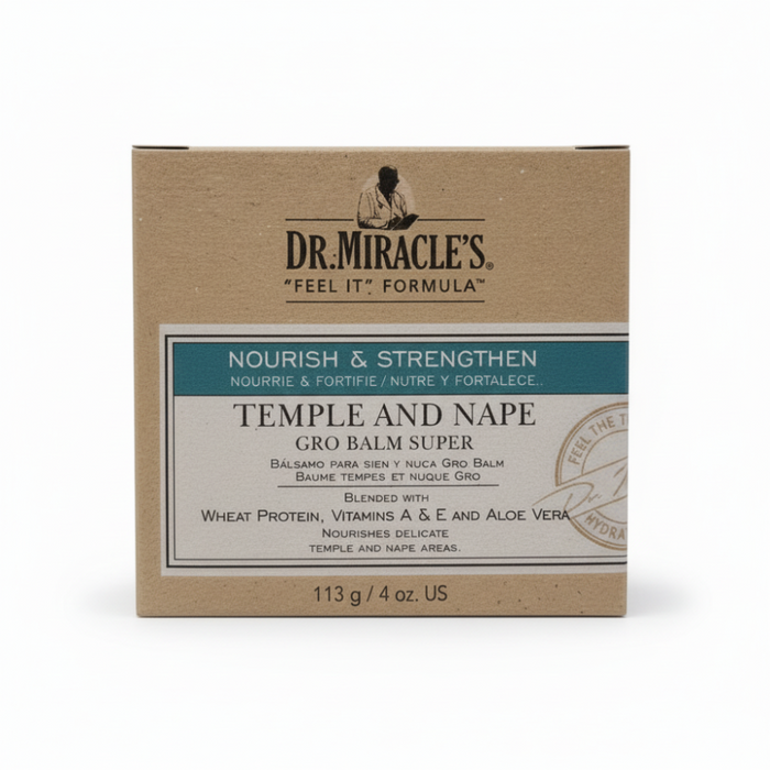 Dr. Miracle's Temple & Nape Gro Balm | Hair Growth & Shine Gentle Strength