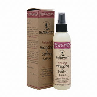 dr miracles wrapping and setting lotion for style shine and strong hold smooth hair styling and roller sets