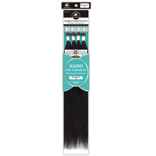 Dressmaker Nano 1B off black Remy human hair extensions 18 inch 100pcs natural volume blend