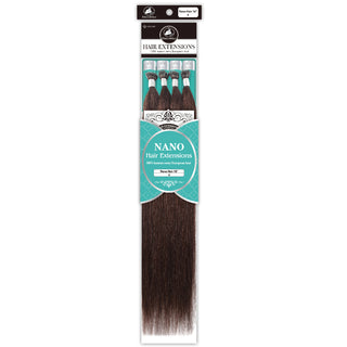 Dressmaker Nano 4 medium brown Remy human hair extensions 18 inch 100pcs natural volume blend