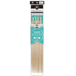 Dressmaker Nano P18 613 platinum blonde blend Remy human hair extensions 18 inch 100pcs natural volume look