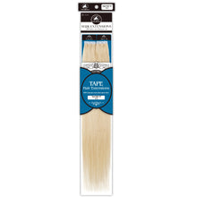 Dressmaker Remy tape 613 hair extensions straight 18 inch 40pcs platinum blonde natural look